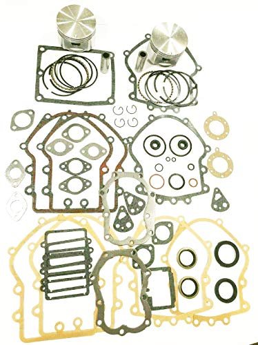 Engine Rebuild Kit Compatible with Opposed Twin Briggs &...