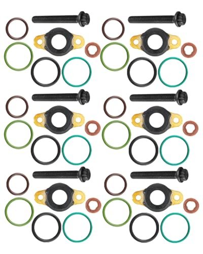 6 Pcs Injector O-ring Seal Kit Fits Detroit DD15 DD13