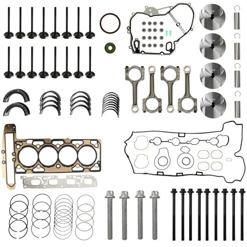 Complete Engine Overhaul Piston Kit with Connecting Rods,...