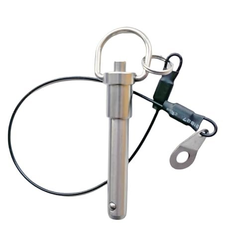 Stainless Steel Ring Quick-Release pin, Grip Button Ball...