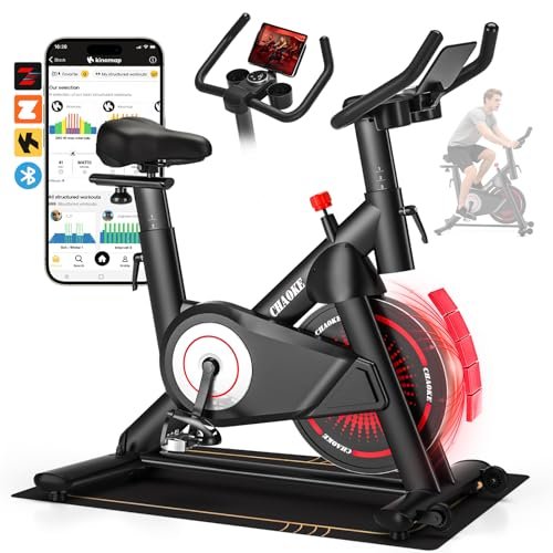 CHAOKE Exercise Bike, Quiet Adjustable Magnetic Stationary...