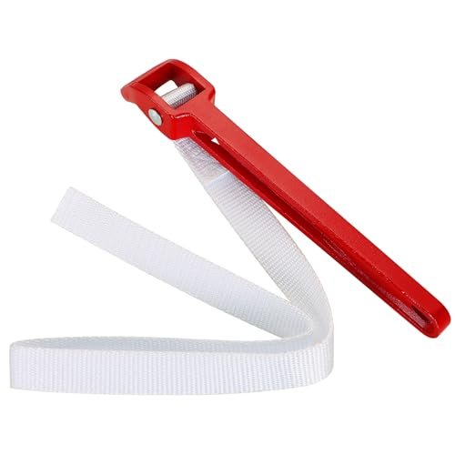 DASBET 12 Inch Strap Wrench Pipe Adjustable Nylon Oil Filter