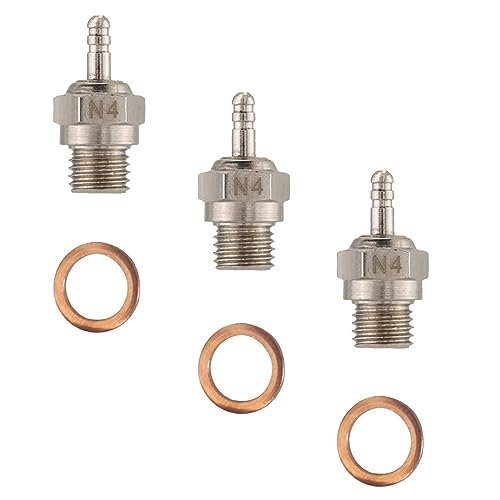 3-Pack Hot Spark Glow Plug N4 No.4 70117 RC Nitro