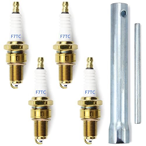 GREPSPUD 4pcs F7TC Spark Plugs GX120 GX160 GX200 4-Stroke...