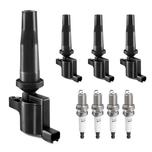 Ignition Coil Pack Spark Plugs Combo fit Ford Escape Focus