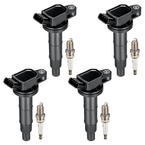 SYKRSS Set of 4 UF333 Ignition Coil Pack Plugs Toyota