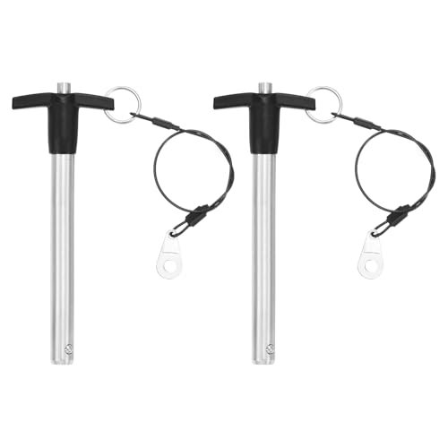 uxcell 2 Pcs T Handle Quick Release Pin Stainless Steel