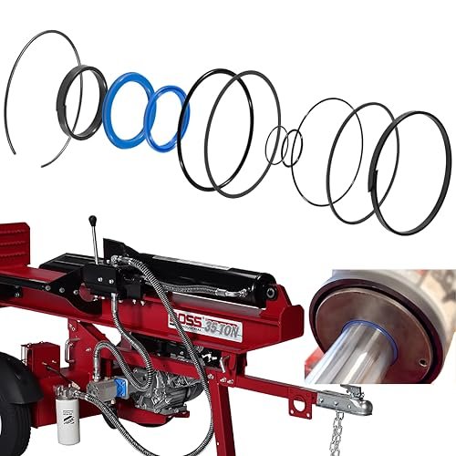 Hydraulic Log Splitter Cylinder Rebuild Seal Kit 5.0 Inch...