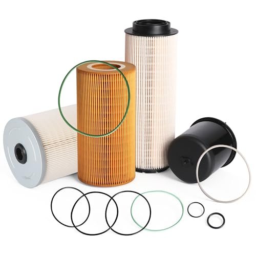 Riyhch Set of 4 Filter Kit, for Paccar MX13 Engine