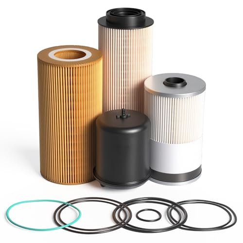 JAVOUKA 4 Pcs Filter Kit Compatible with Paccar MX-13 Engine