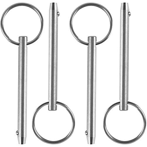 4 Pack Quick Release Pin, Diameter 1/4