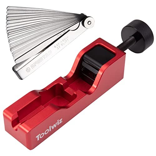 Toolwiz Spark Plug Gap Tool with 32 Feeler Gauge