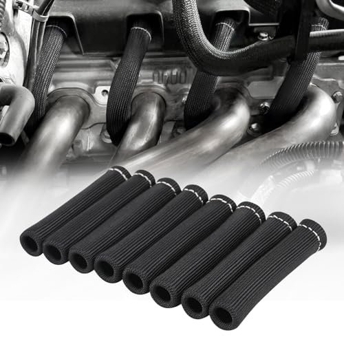 SHINEHOME Spark Plug Wire Heat Shield Sleeve 2500° Boots