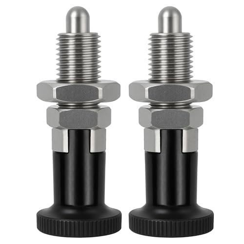 Push Fit Ball Nose M10x1.5 Spring Plunger 2PCS 304 Steel