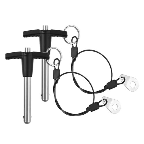 ZOWZEA 2 Pack T Handle Quick Release Pin Ball Locking