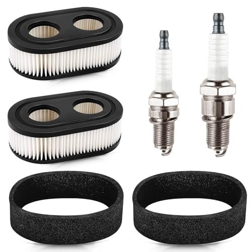 Rakiyada 2 PCS 593260 Air Filter with Pre-filter Spark Plug
