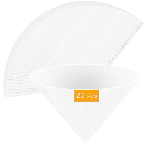 Dnairtly 20 Pack Fryer Oil Filter, 10 Inch Cones