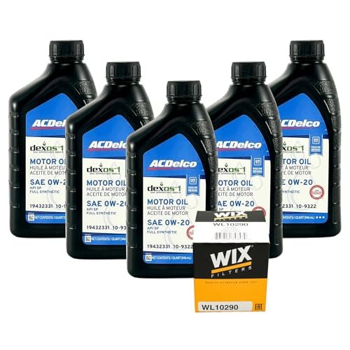 ACDelco 10-9322 SAE 0W-20 dexos1 Gen 3 Synthetic Motor Oil