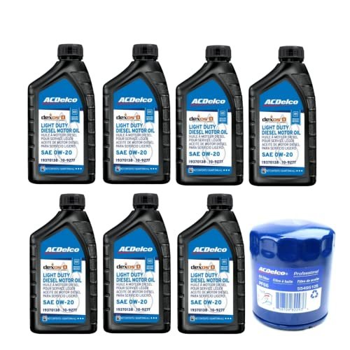 ACDelco DexosD Oil Change Kit 0W-20 Light Duty Diesel