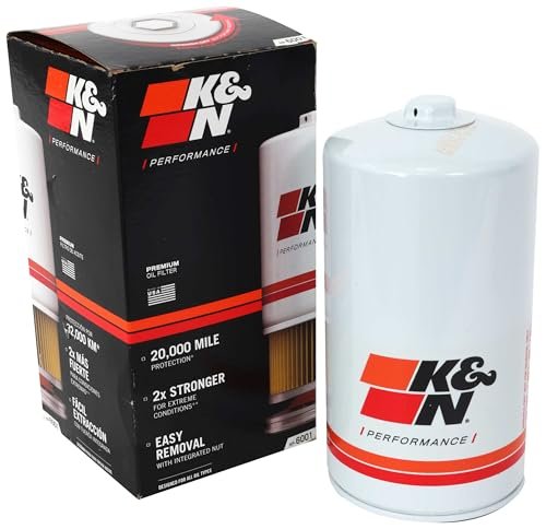 K&N Premium Oil Filter: 20,000 Mile Engine Protection,...