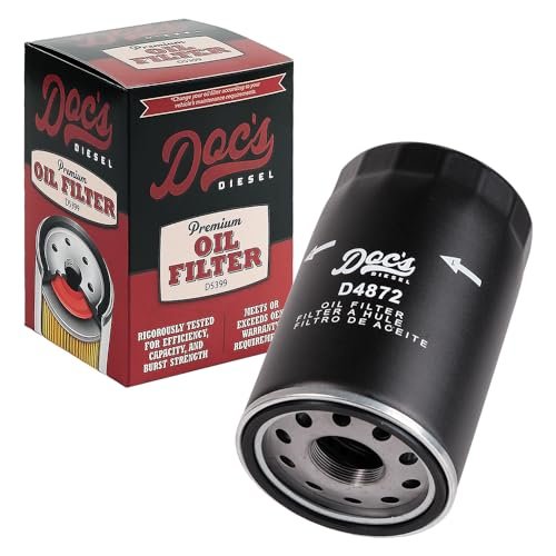 Doc's Diesel Oil Filter D4872 | Compatible with Ford 7.3L