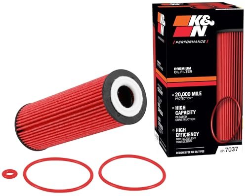 K&N Premium Oil Filter: 20,000 Mile Engine Protection,...
