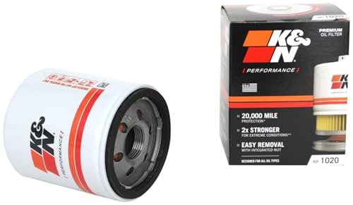 K&N Oil Filter: 20,000 Mile Engine Protection, HP-1020