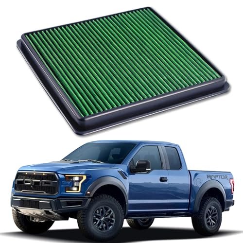 KNSPEC High Performance Engine Air Filter Washable Ford F150