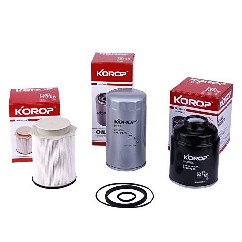 6.7 Cummins Fuel Filter Water Separator and Oil Filter Set