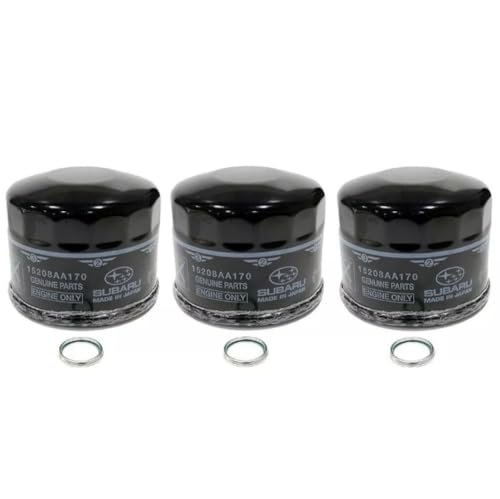 Subaru Set of 3 Oil Filters and WRX Crush Gaskets