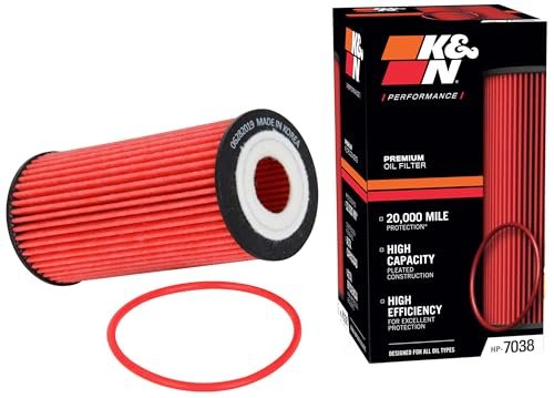 K&N Oil Filter: 20,000 Mile Engine Protection, High...