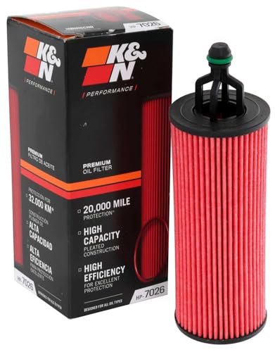 K&N Oil Filter: 20,000 Mile Engine Protection, High...