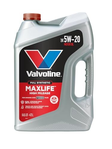 Valvoline MaxLife High Mileage Full Synthetic 5W-20 Motor...