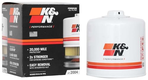 K&N Oil Filter: 20,000 Mile Engine Protection, HP-2004