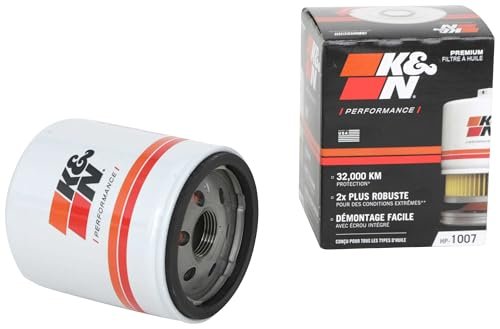 K&N Premium Oil Filter: 20,000 Mile Engine Protection...